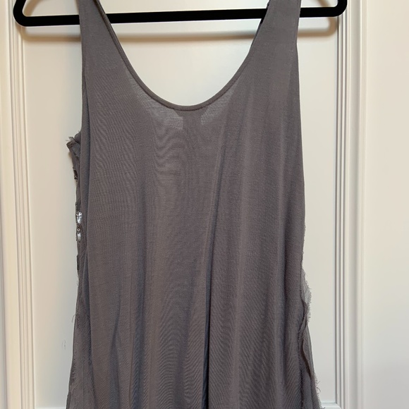 Club Monaco silk sequin and jersey tank top - Picture 3 of 4